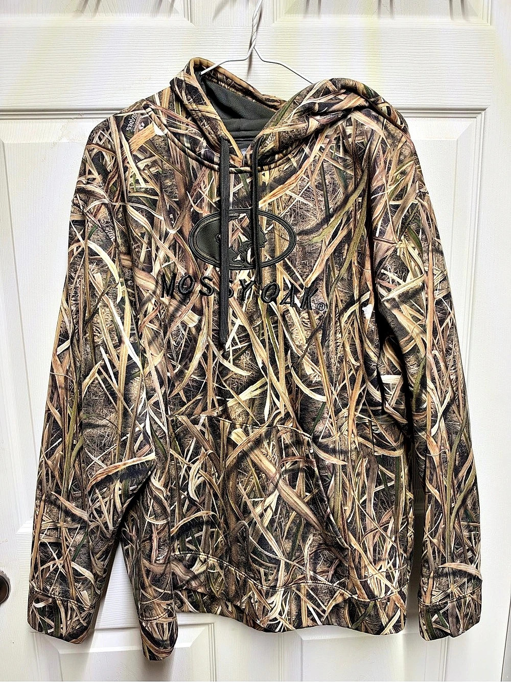 Mossy Oak Shadow Grass Blades Camouflage Hoodie Camo Hooded Jacket Brown & Green